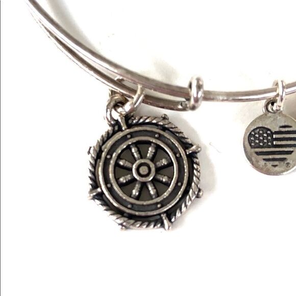 EUC Alex and Ani silvertone bracelet - Picture 5 of 5